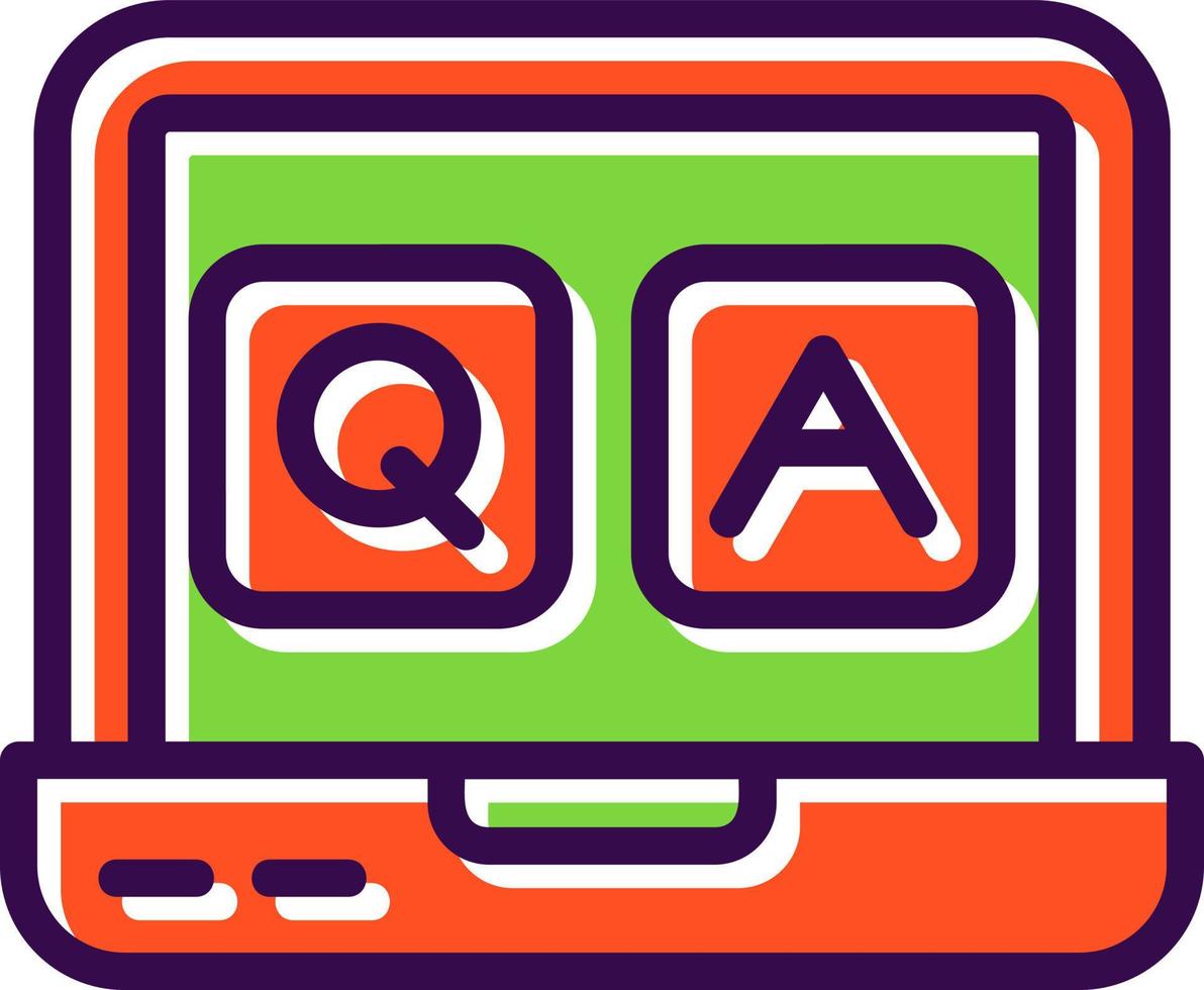 QA Vector Icon Design