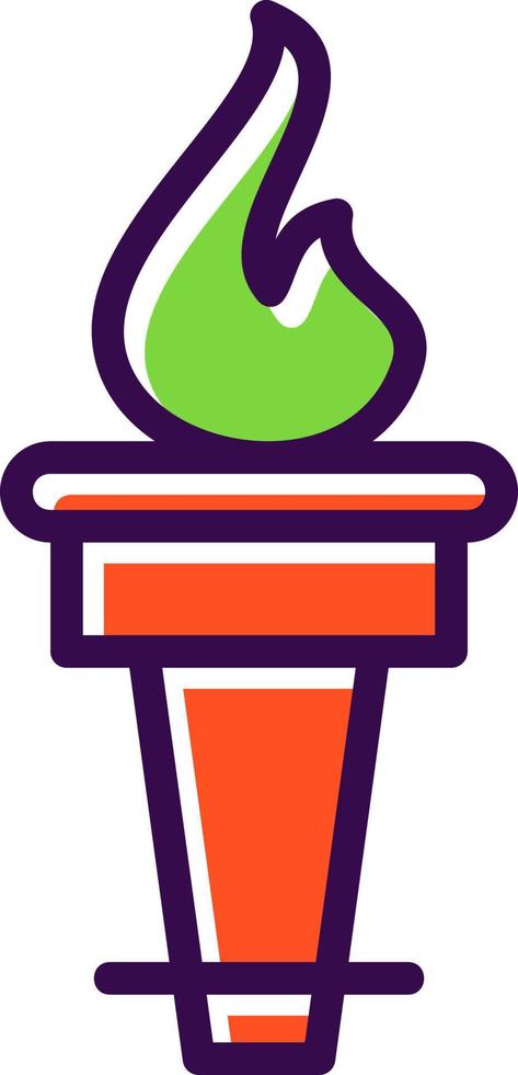 Torch Vector Icon Design