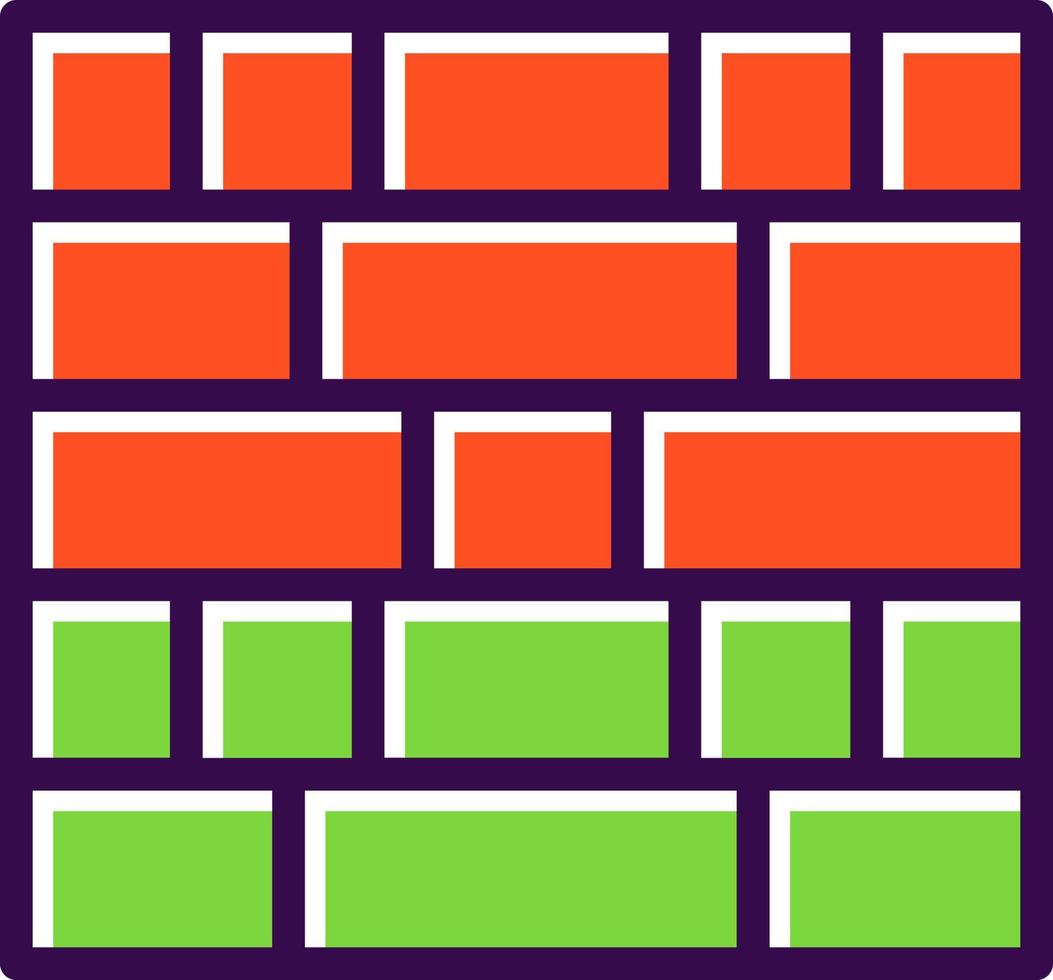 Brick Wall Vector Icon Design