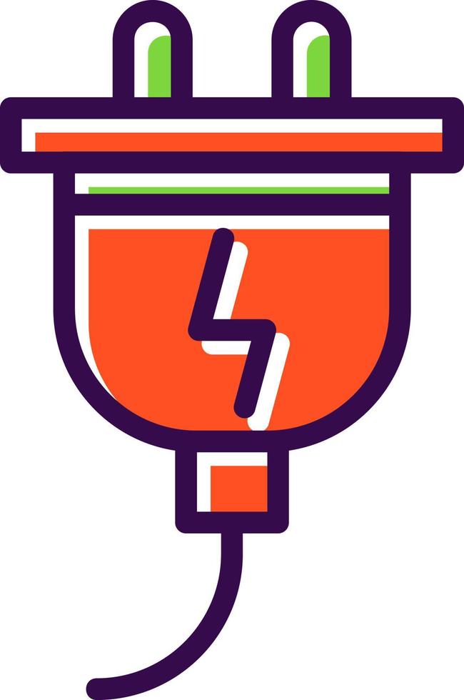 Electric Plug Vector Icon Design