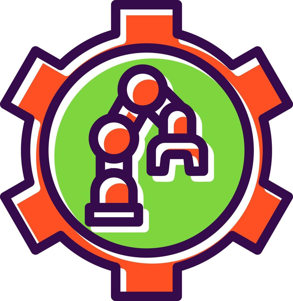 Robot Arm Vector Icon Design