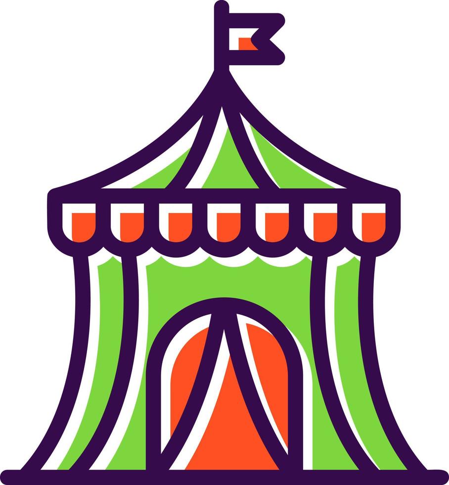 diseño de icono de vector de carpa de circo