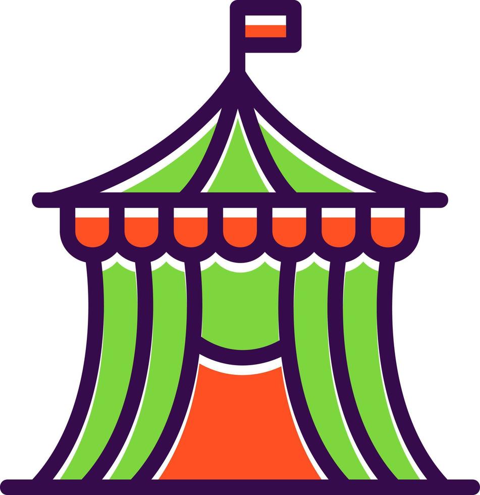 diseño de icono de vector de circo