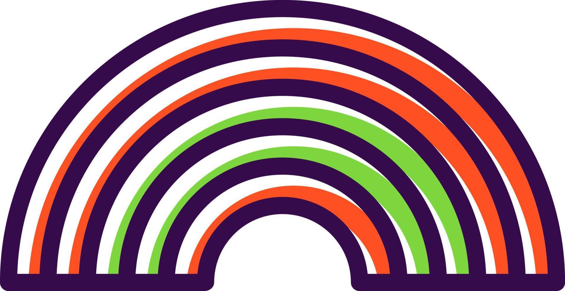 diseño de icono de vector de arco iris