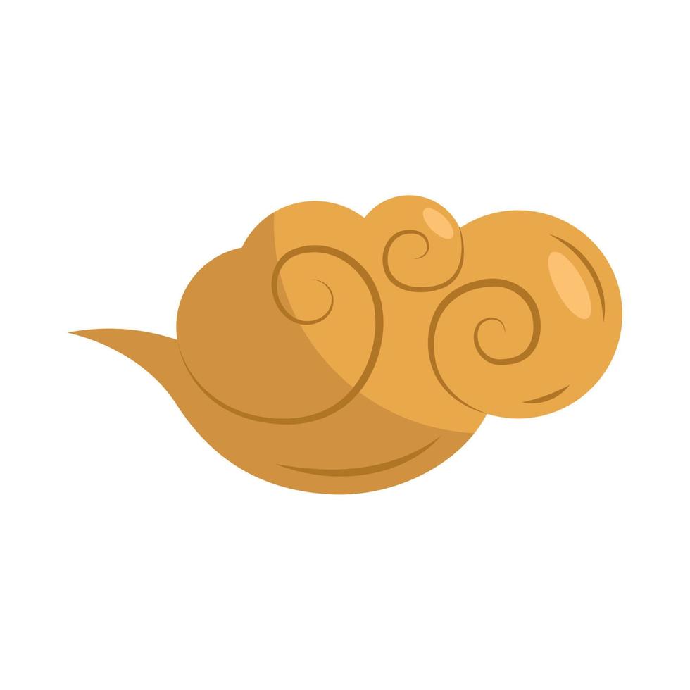 golden nasian culture cloud vector