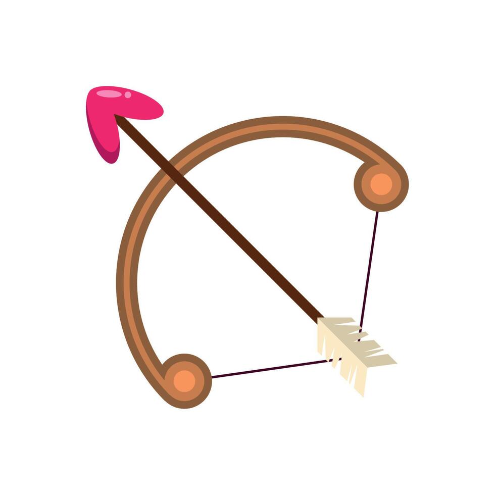 cupid arrow and arch vector
