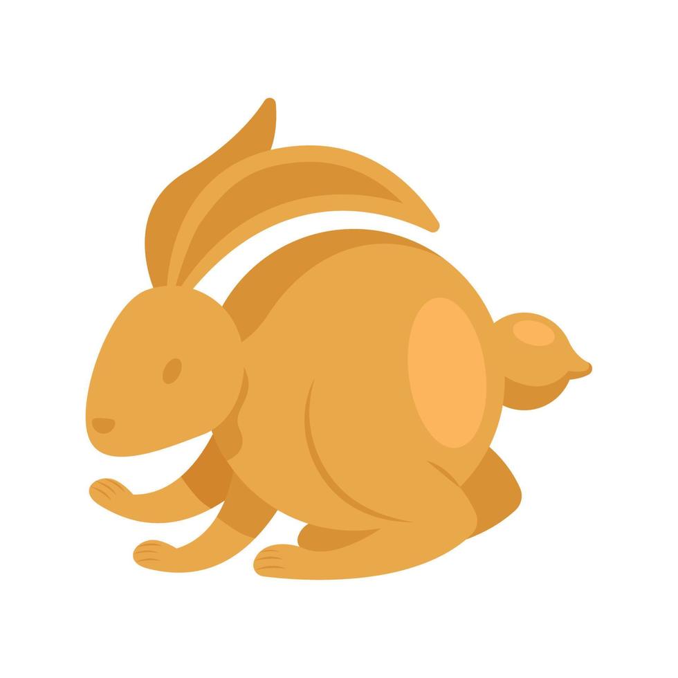 chinese golden rabbit vector