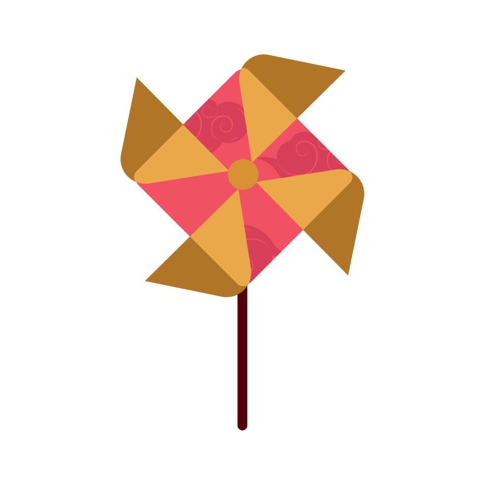 asian spinning air toy vector