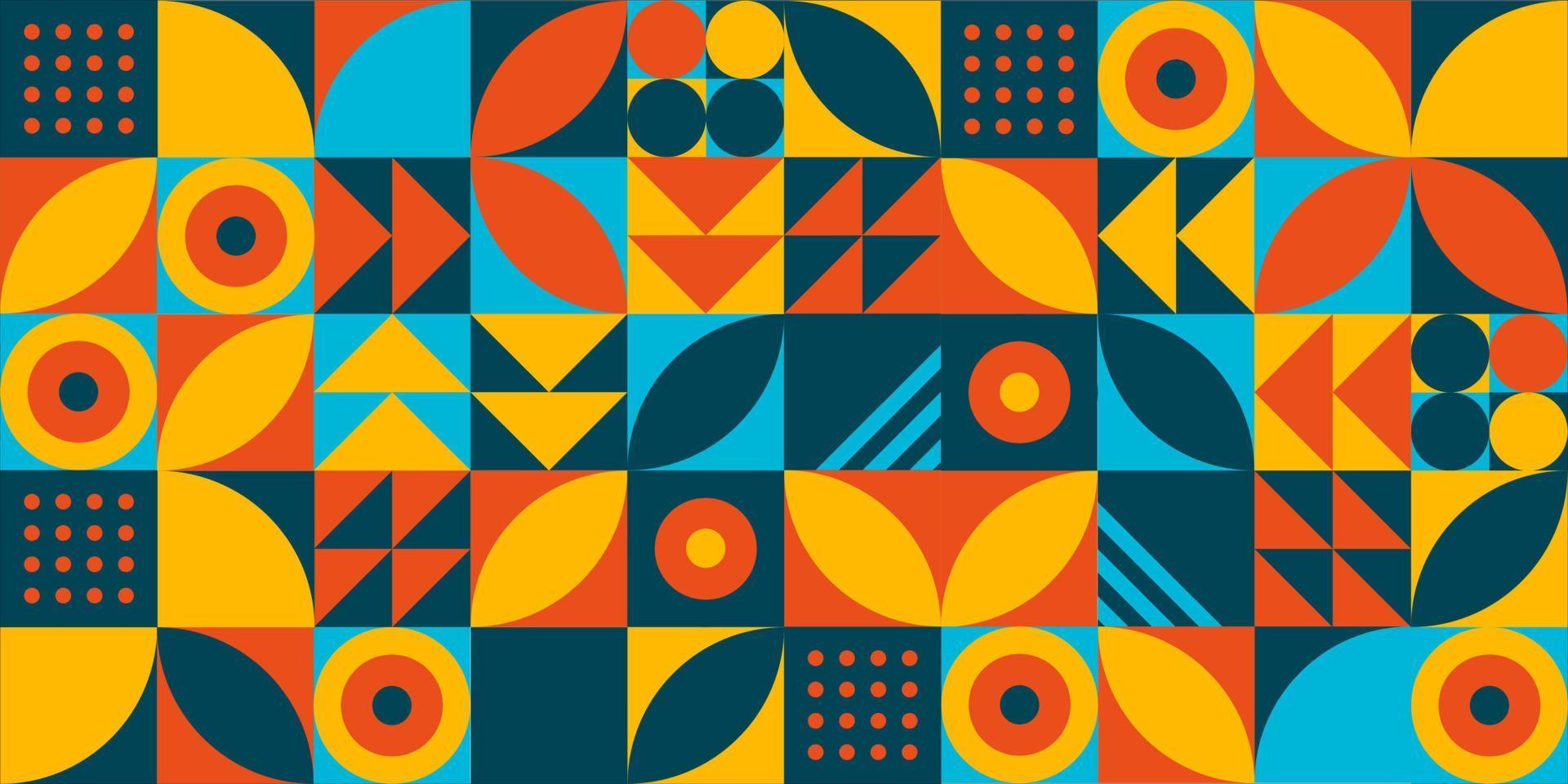 Geometric design element halftone graphic colorful shapes line vector shapes abstract mural background banner dot