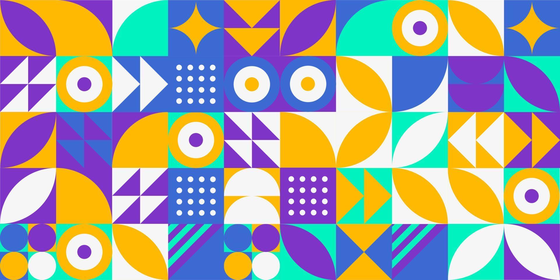 Geometric design element halftone graphic colorful shapes line vector shapes abstract mural background banner dot