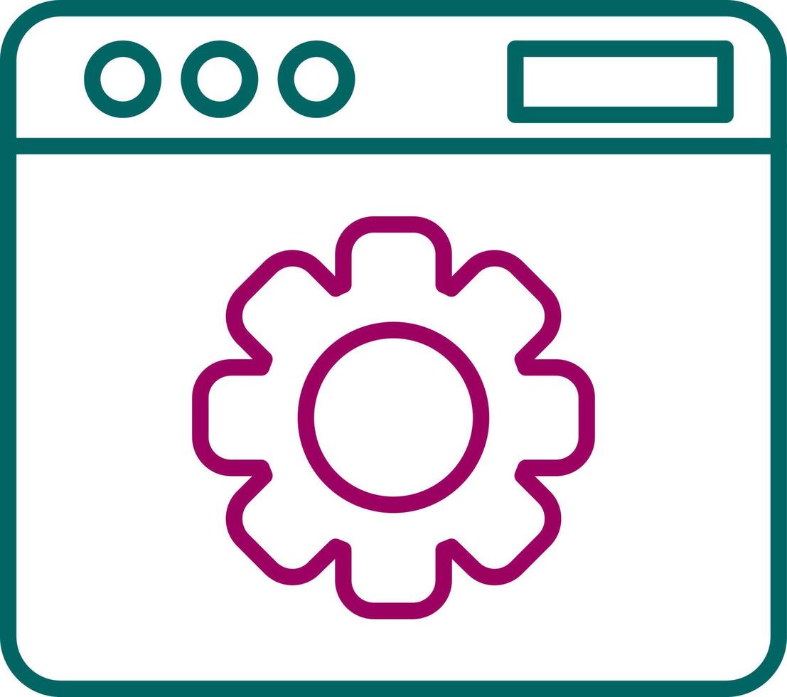 Web Settings Vector Icon