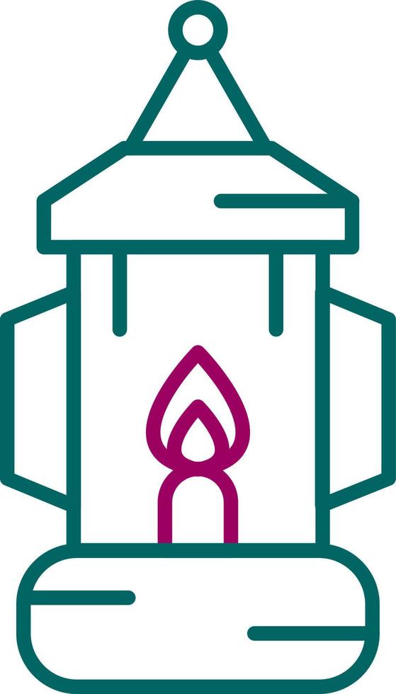 Oil Lamp Vector Icon