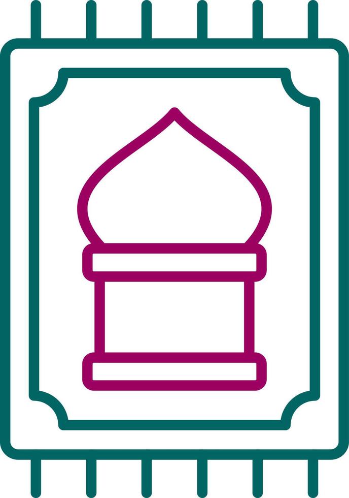 Prayer Rug Vector Icon