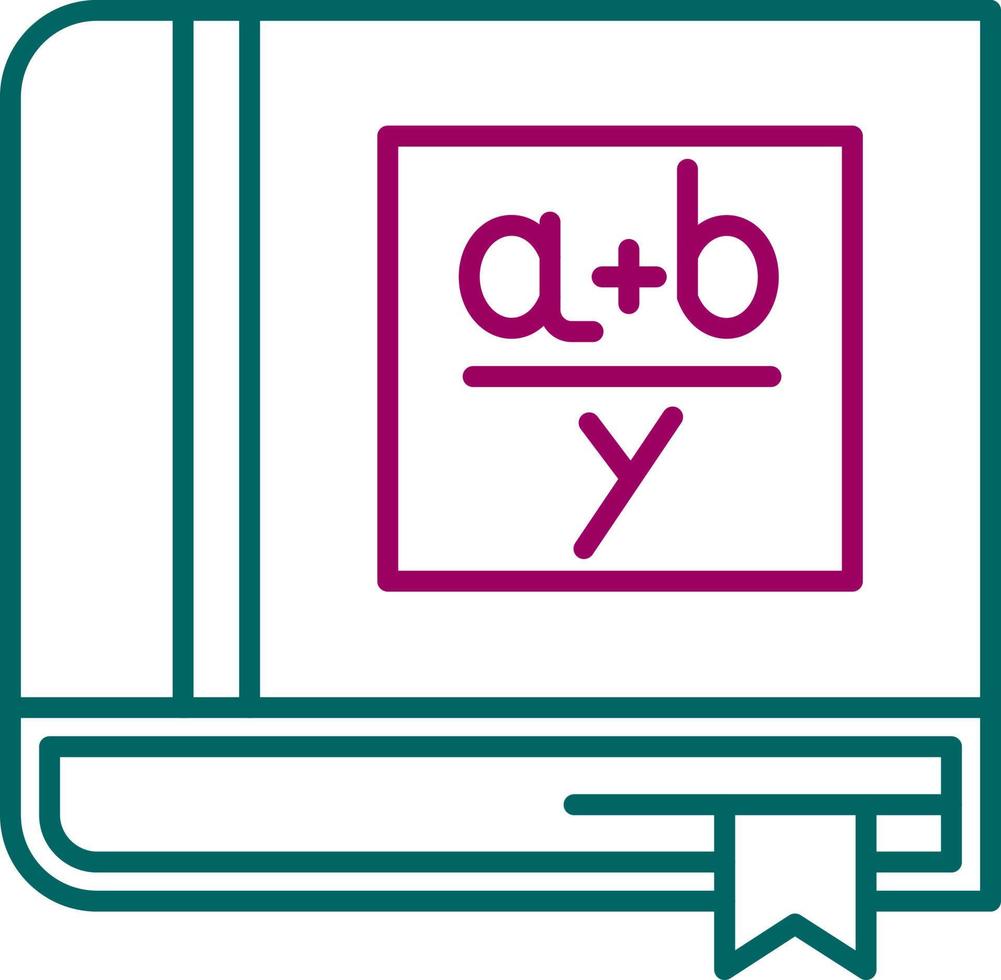 Algebra Book Vector Icon