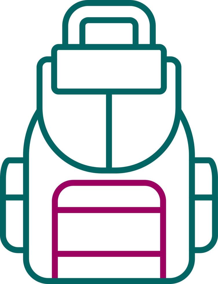 icono de vector de mochila