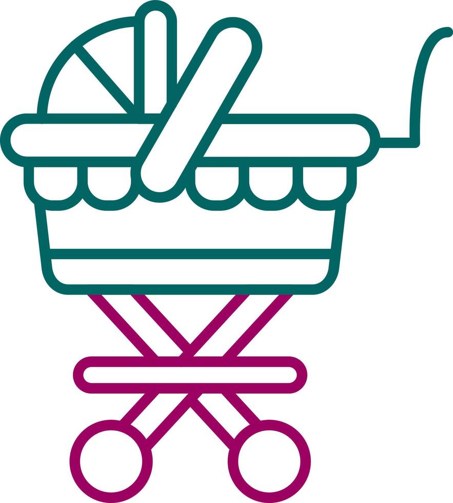 Baby Carriage Vector Icon