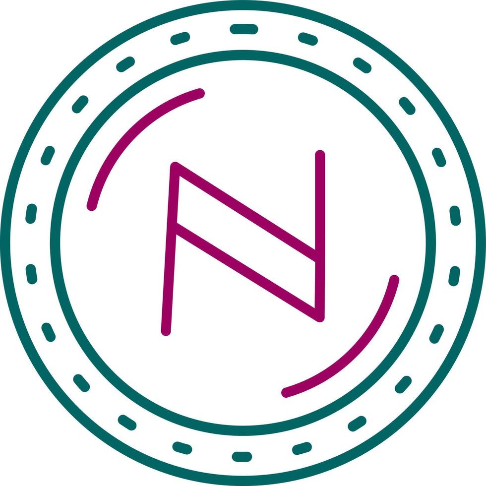 icono de vector de moneda namecoin