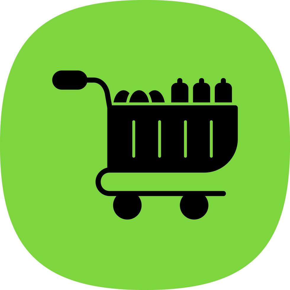 Food Cart Vector Icon Design