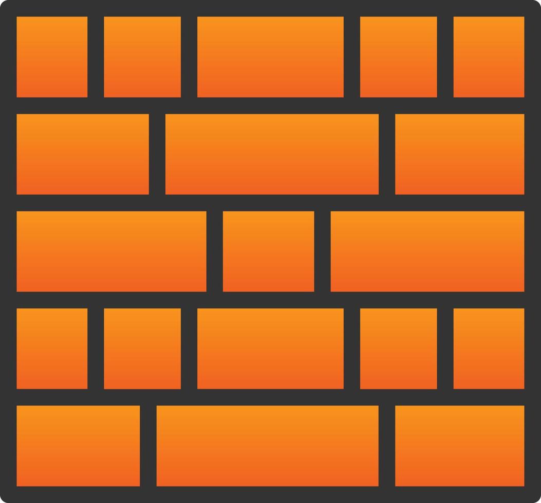 Brick Wall Vector Icon Design