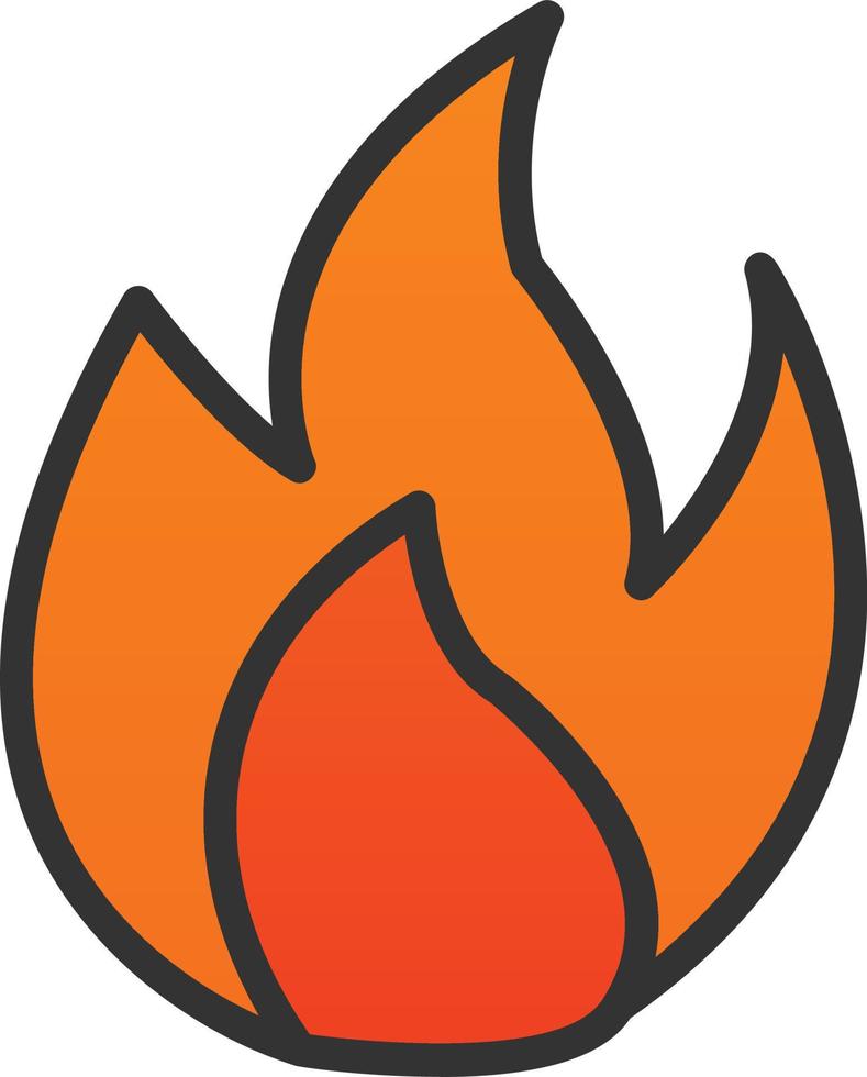 Flame Vector Icon Design