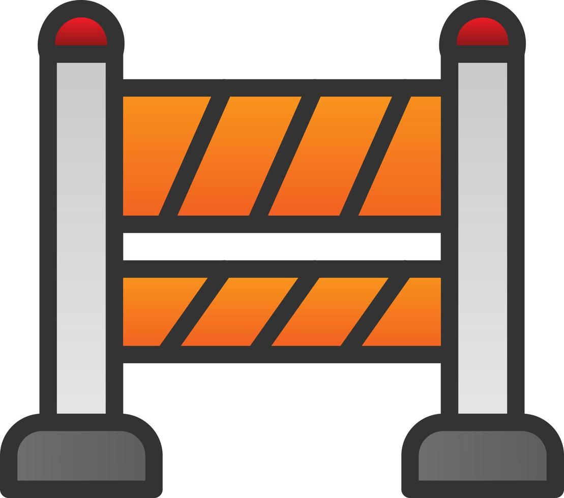 Road Block Vector Icon Design