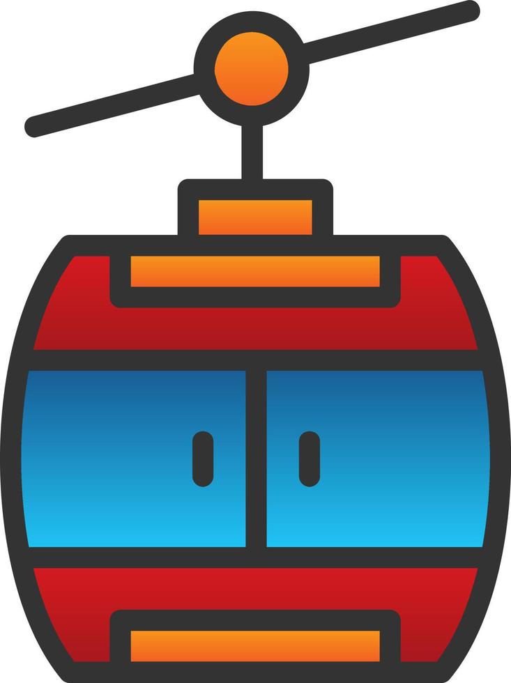 Gondola Vector Icon Design