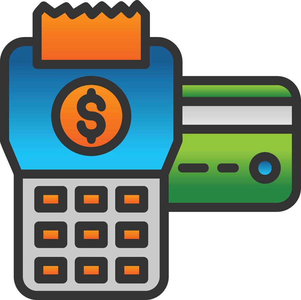 Pos Terminal Vector Icon Design