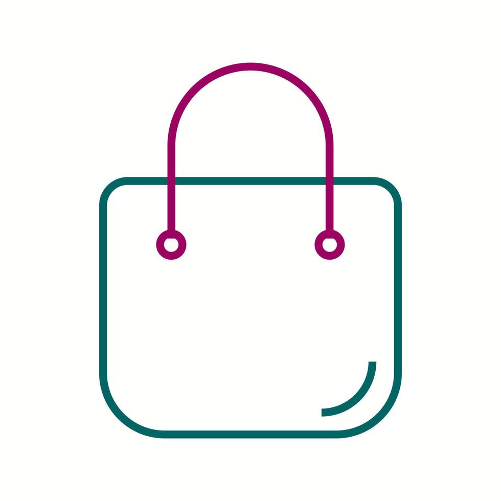 Unique Handbag Vector Line Icon