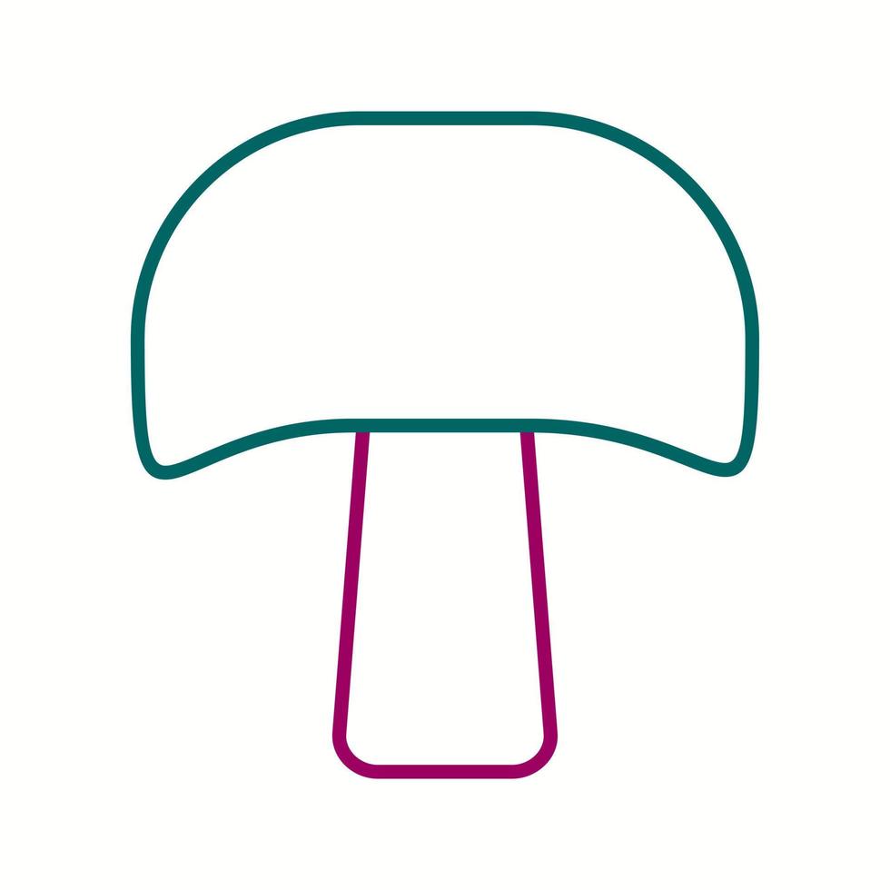 Unique Mushroom Vector Line Icon