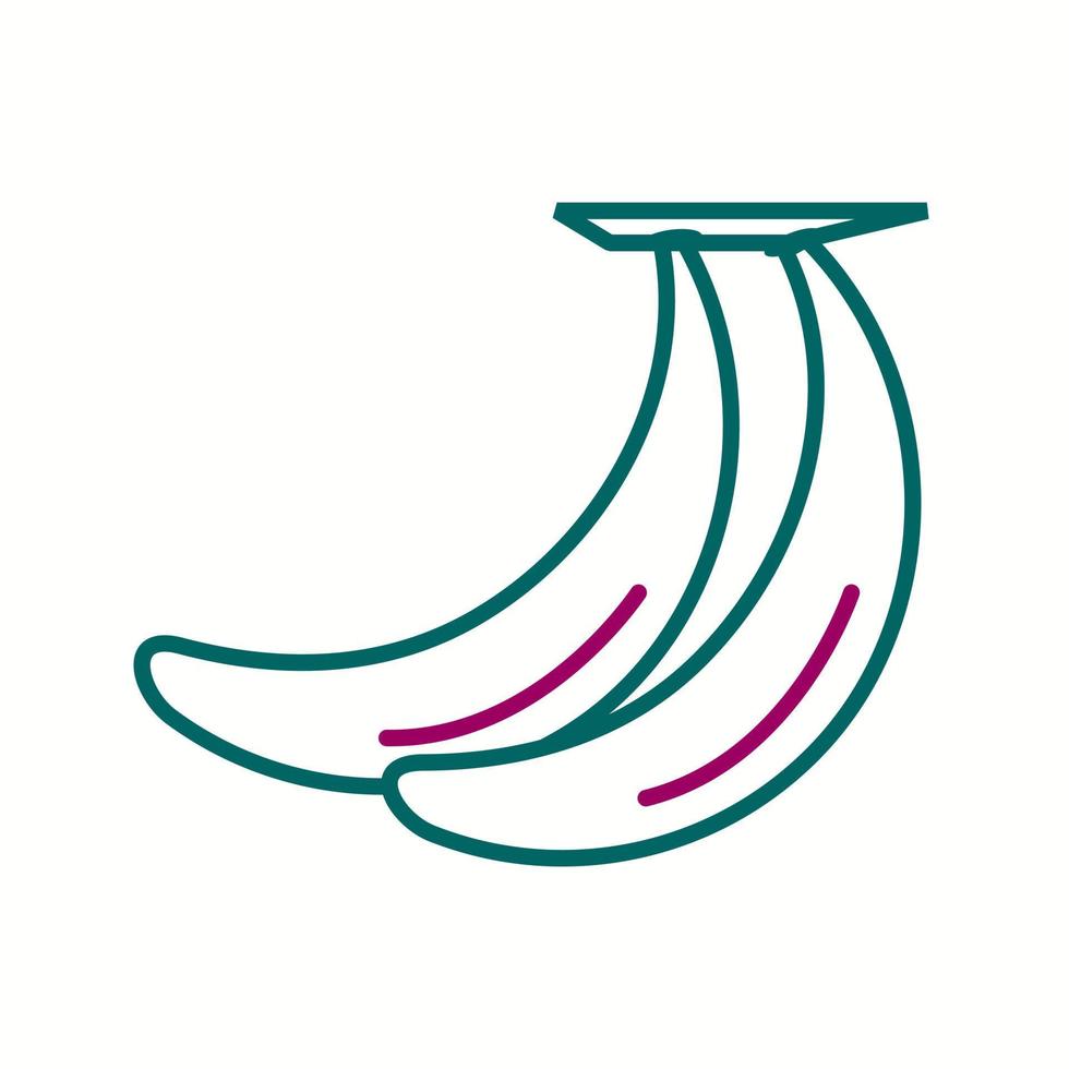 Unique Banana Vector Line Icon