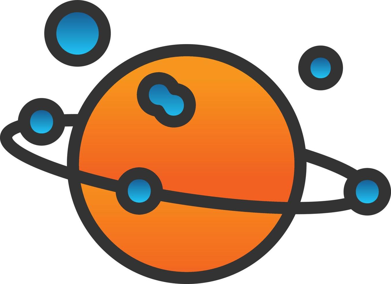 Solar System Vector Icon Design