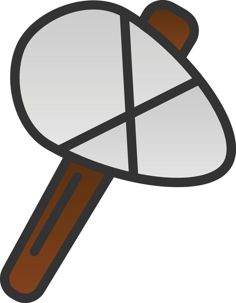 Stone Axe Vector Icon Design