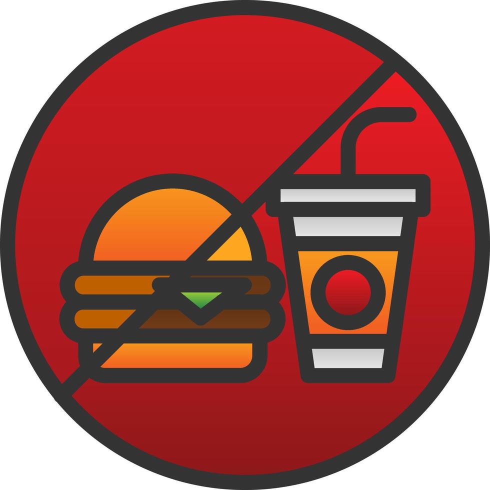 No Food Vector Icon Design