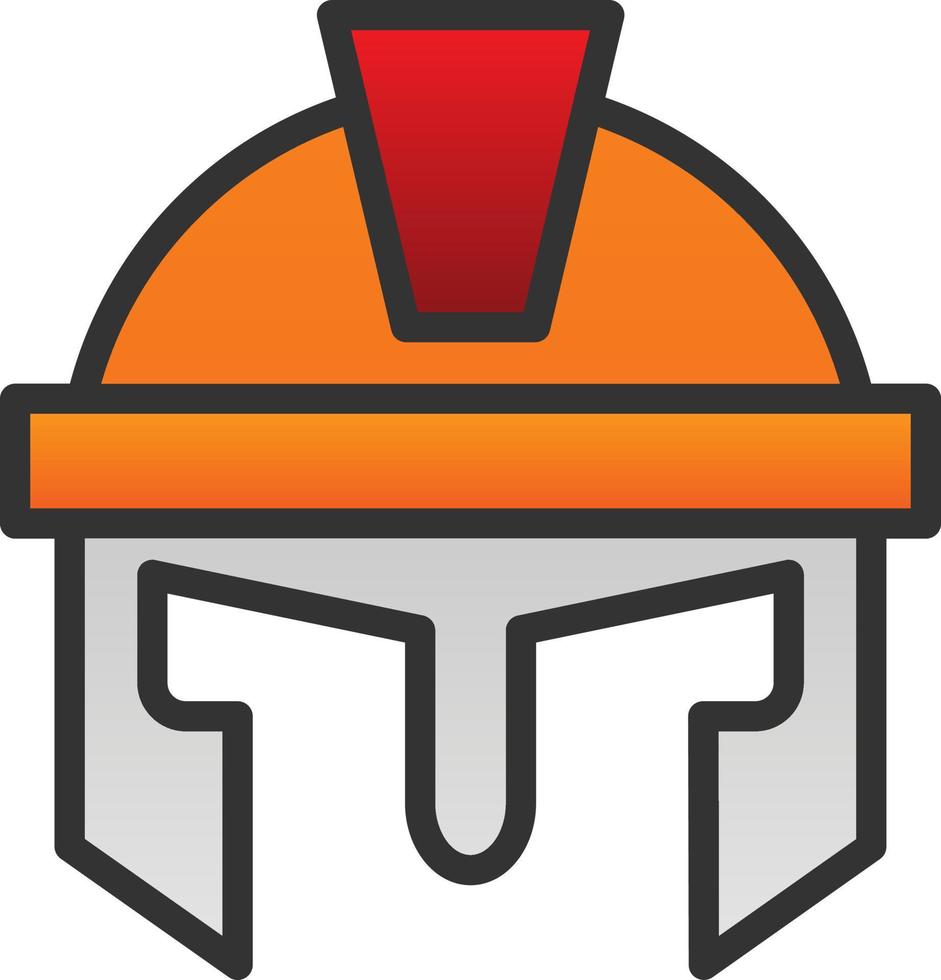 Roman Helmet Vector Icon Design