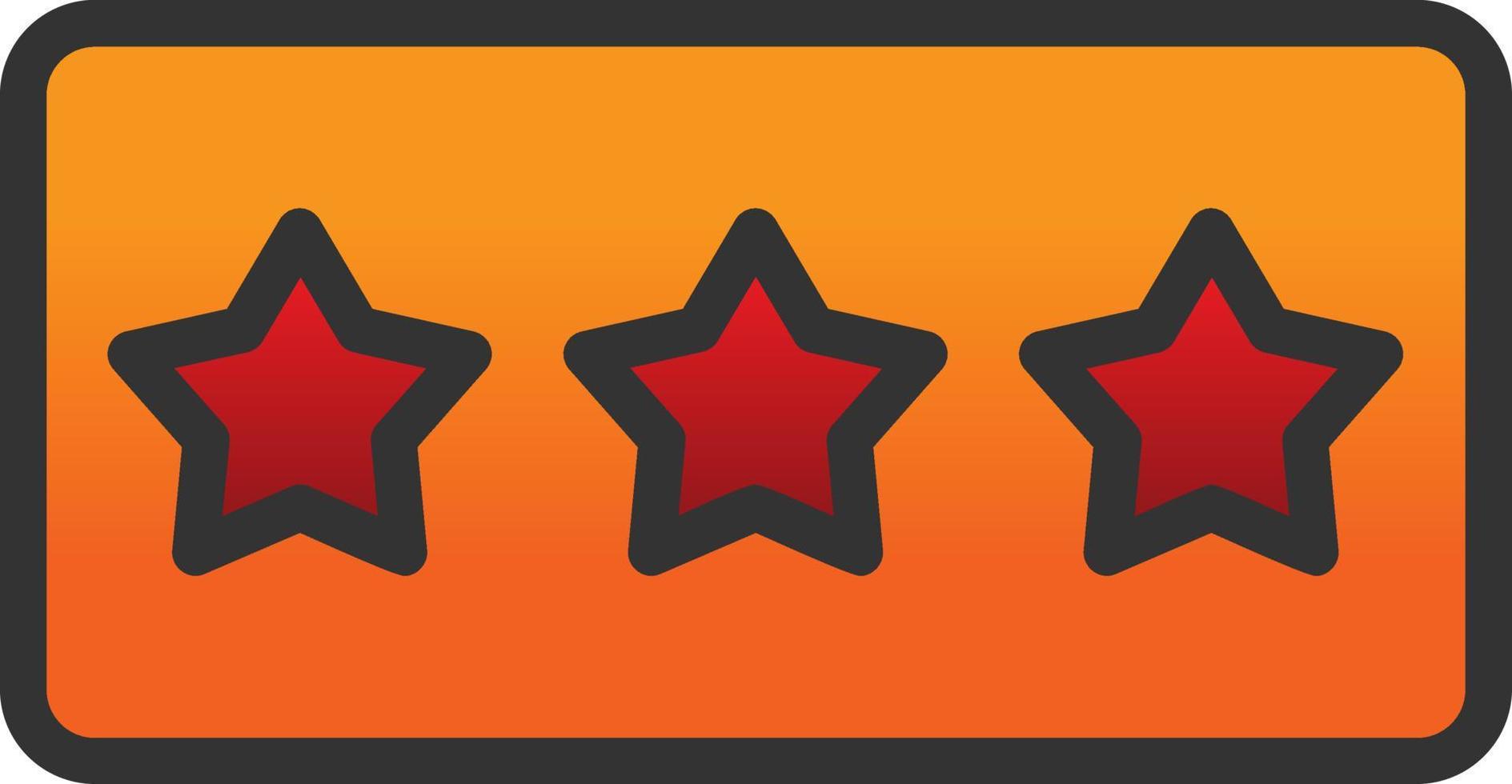 Star Rating Vector Icon Design