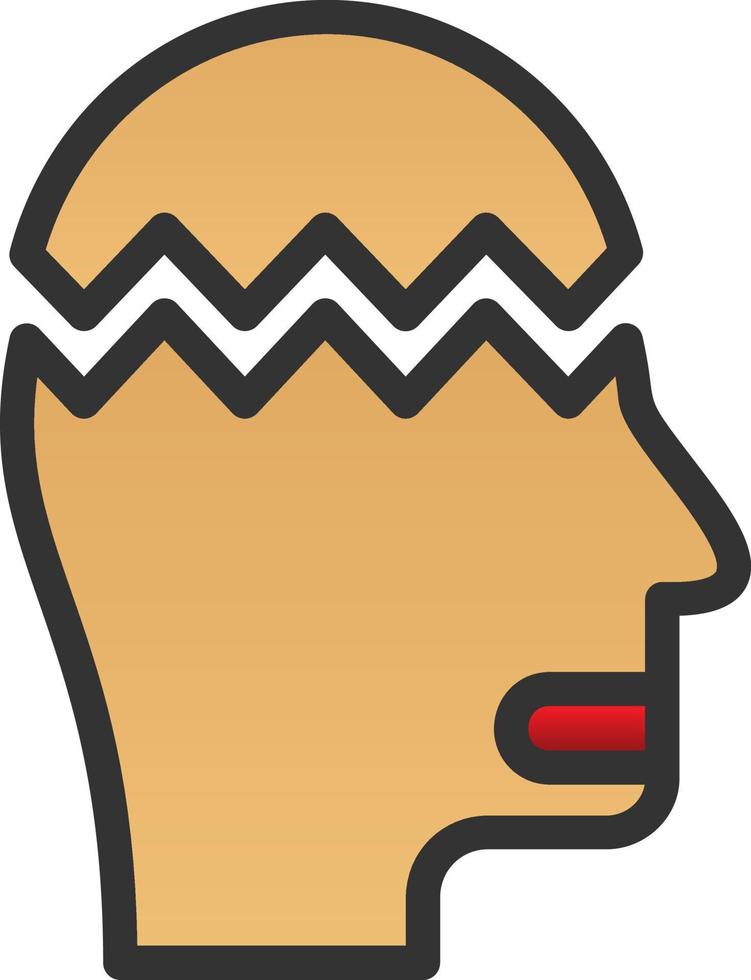 Mental Breakdown Vector Icon Design