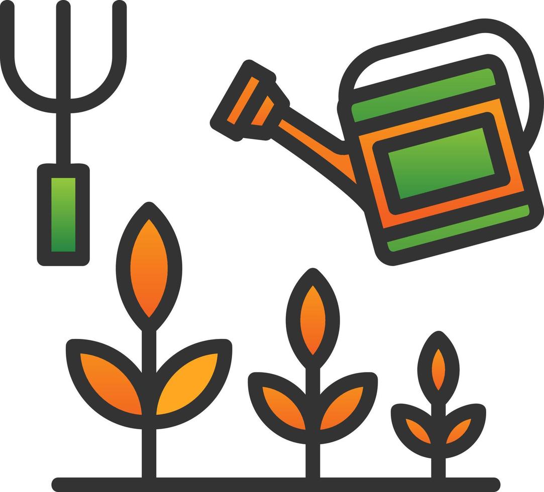 Farming and Gardening Vector Icon Design