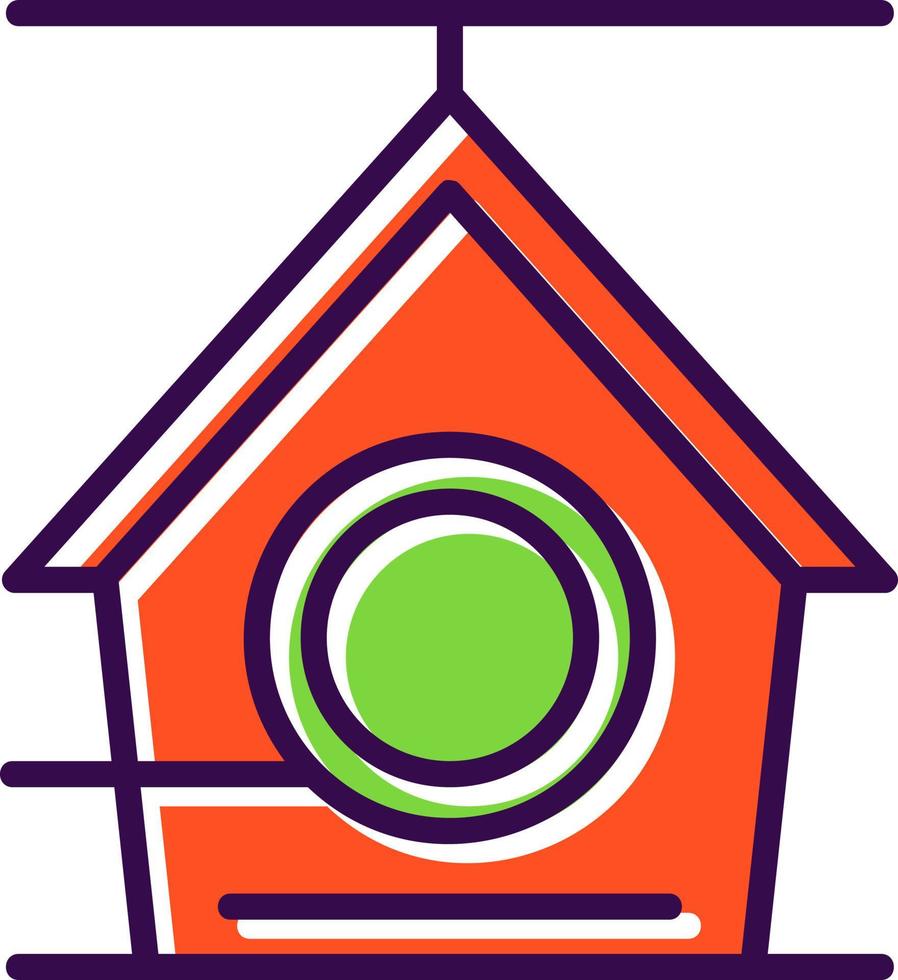 Bird House Vector Icon Design