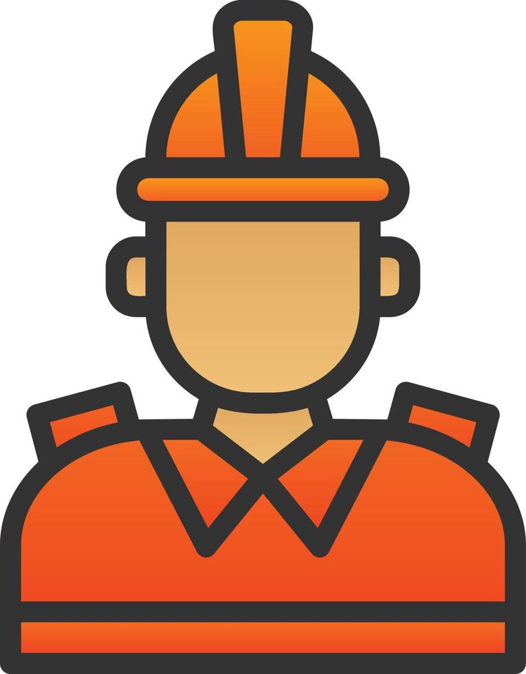Firefighter Vector Icon Design