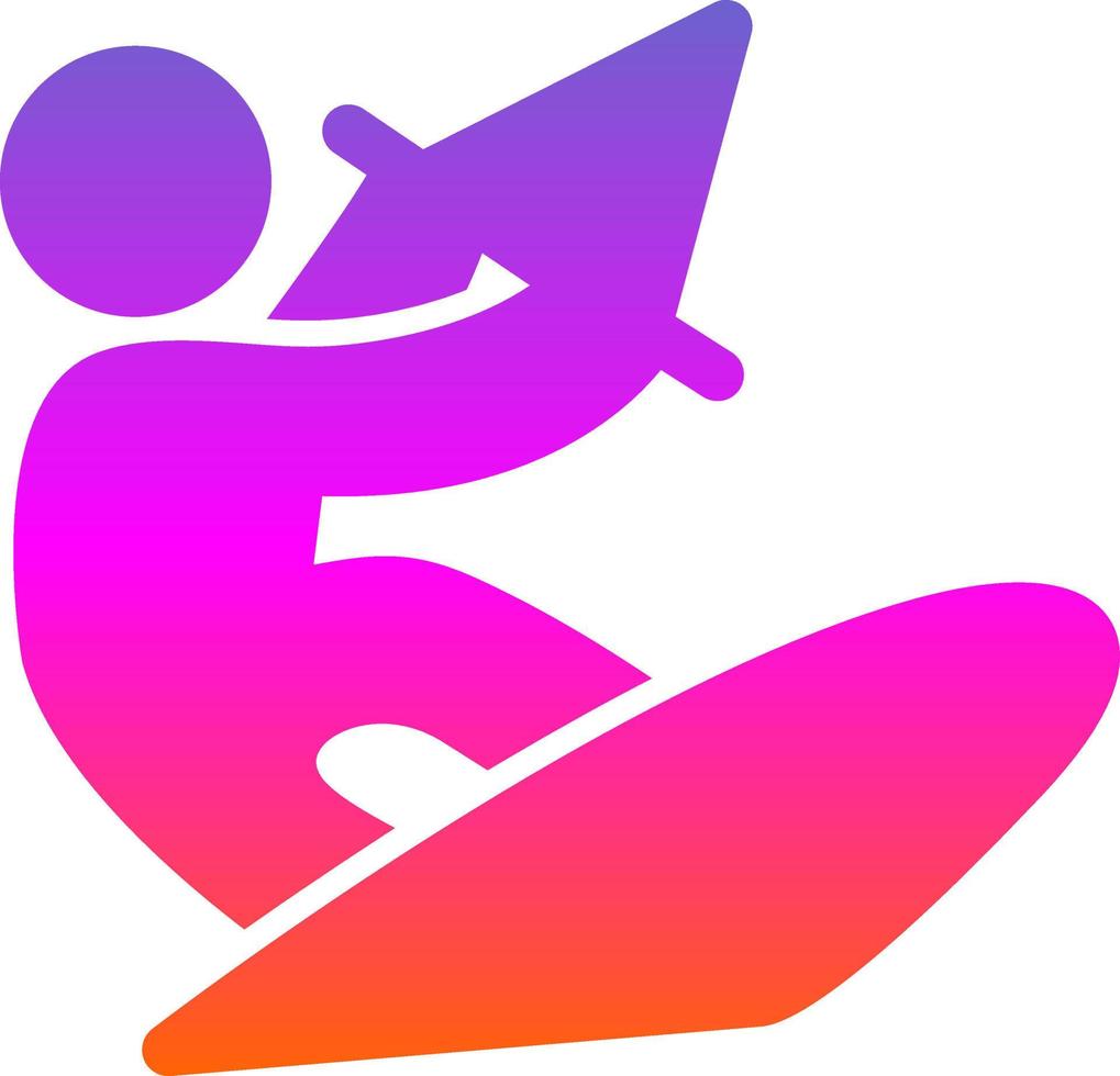 Kitesurf Vector Icon Design