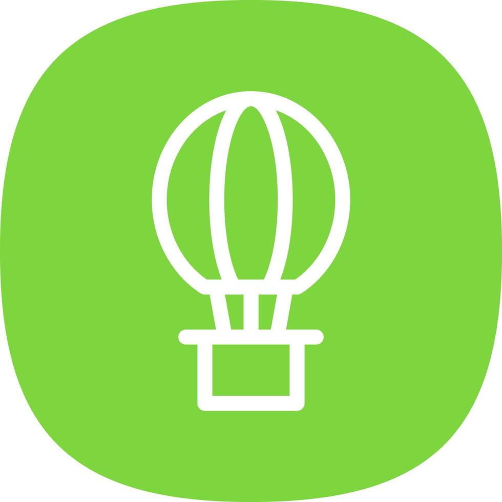 Hot Air Balloon Vector Icon Design