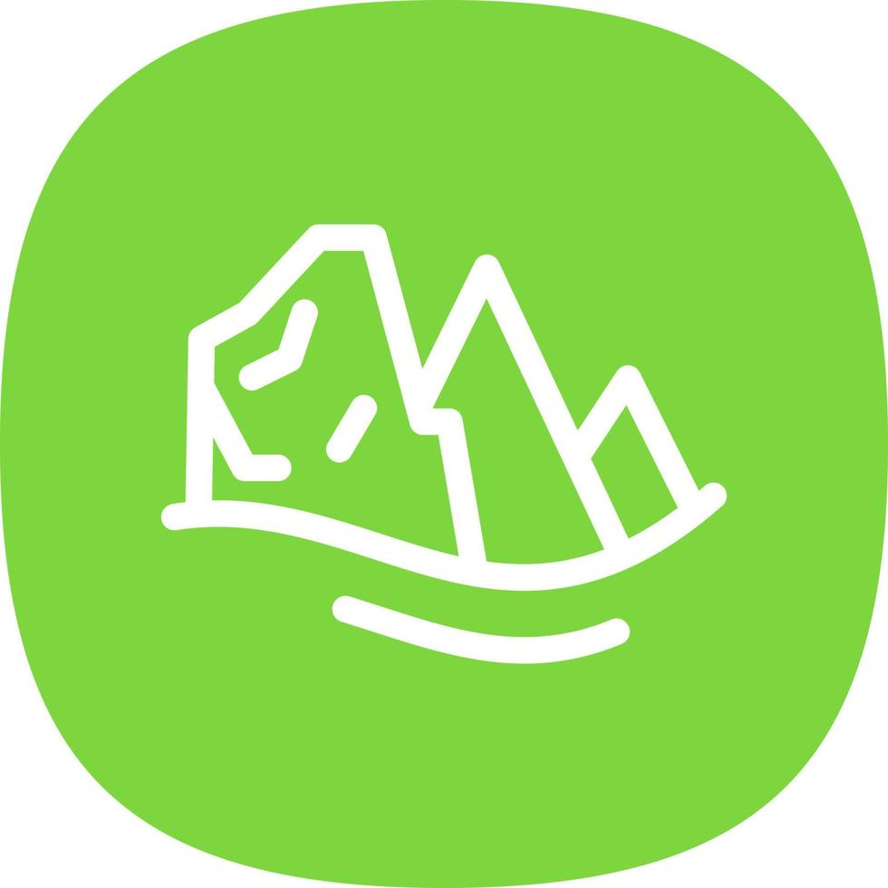 Mountains Vector Icon Design