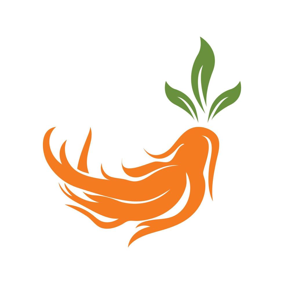 Ginseng logo design template and symbol icon vector