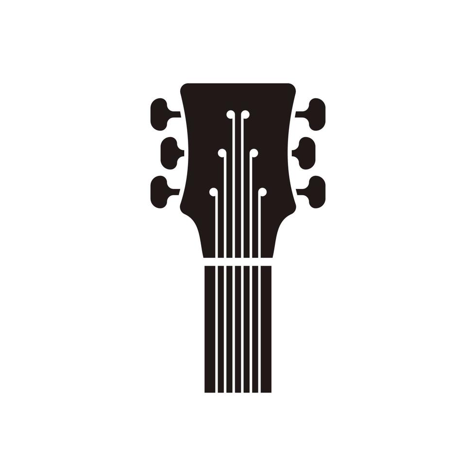 Guitar logo design icon and symbol vector