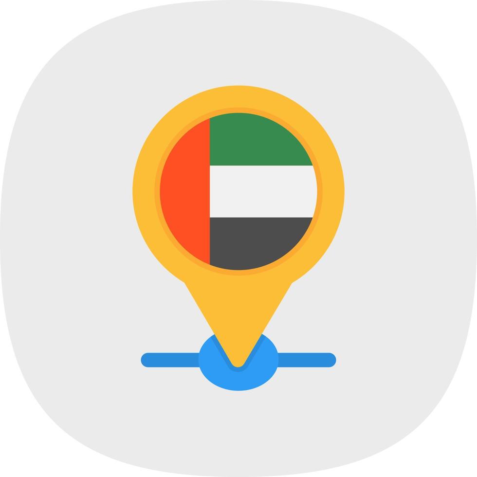 diseño de icono de vector de ubicación de dubai