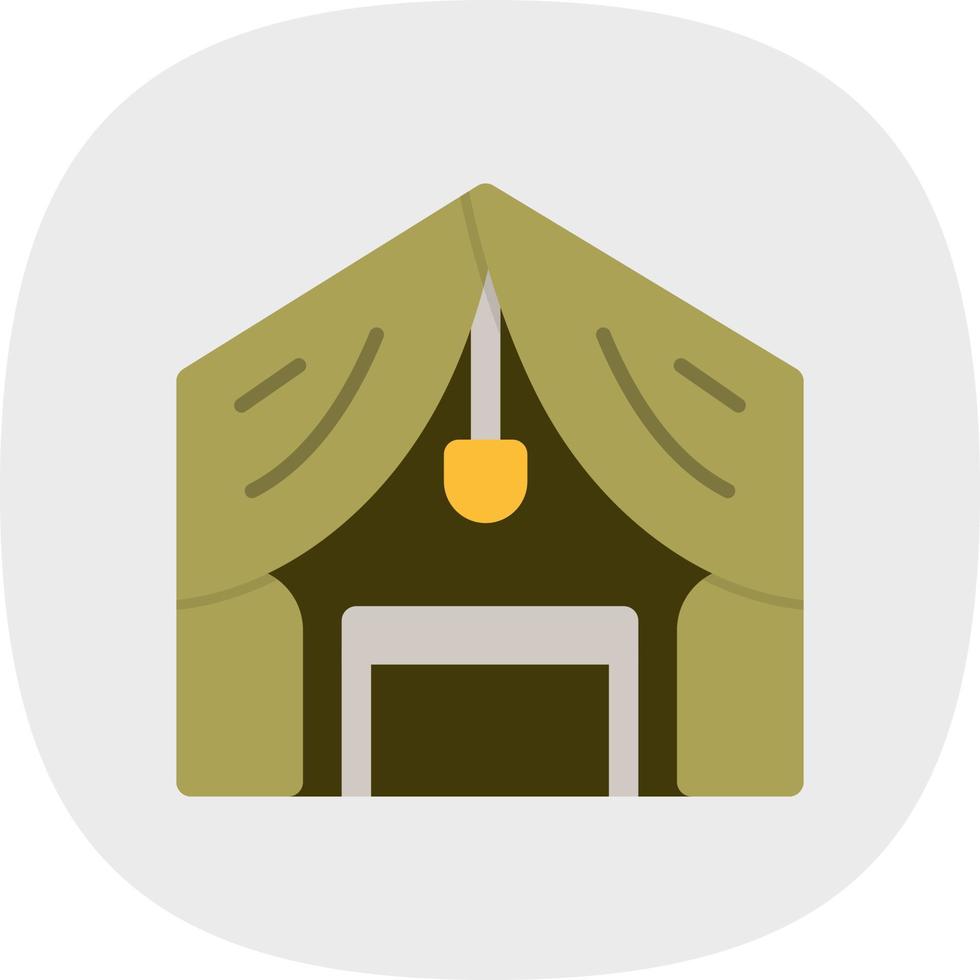 diseño de icono de vector de campamento de lujo