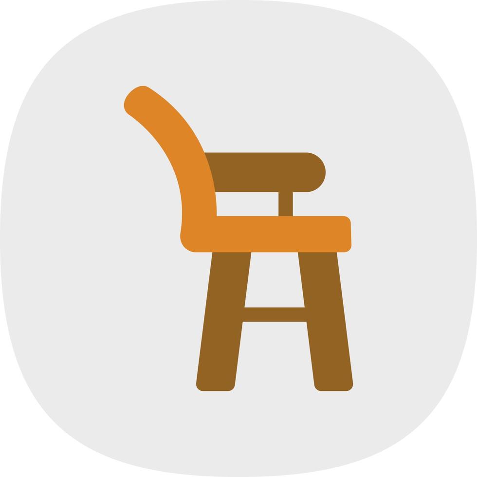 High Chair Vector Icon Design