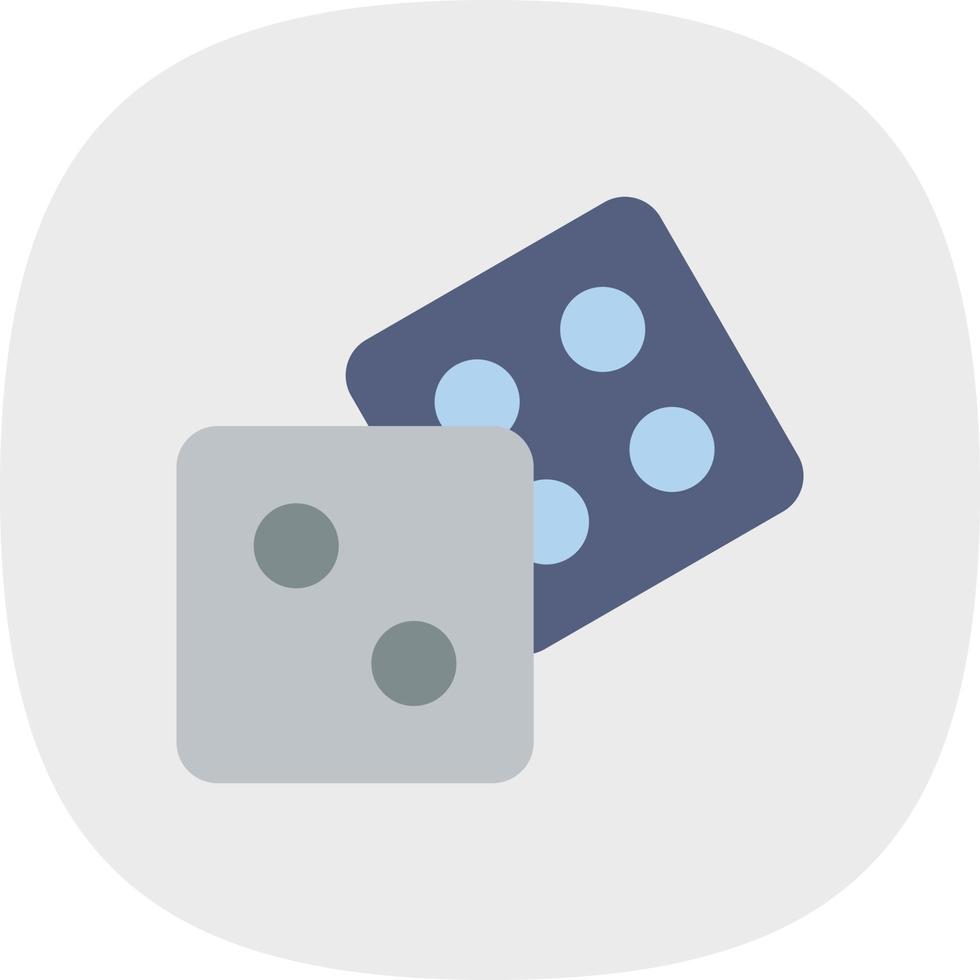 Dice Vector Icon Design