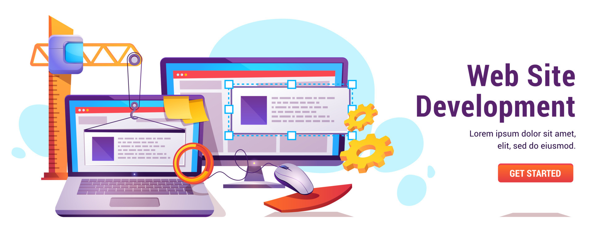 Website Creation Vector Art, Icons, and Graphics for Free Download