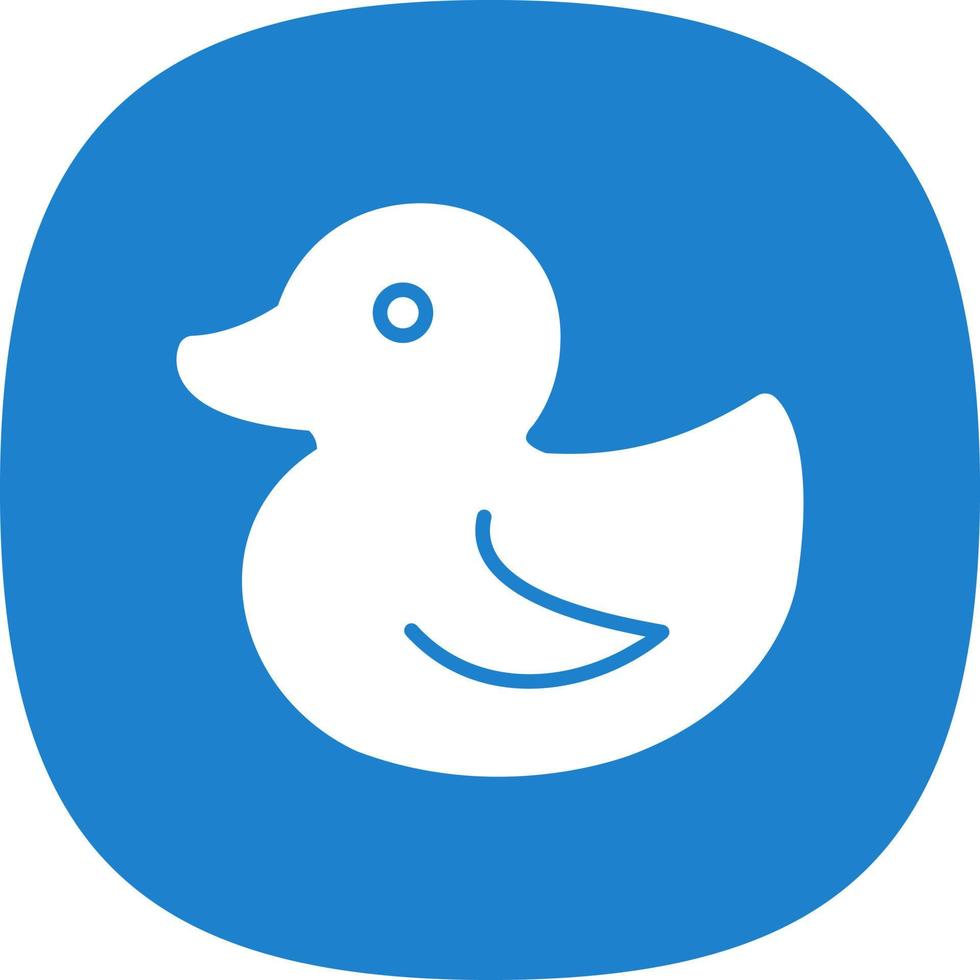 Rubber Duck Vector Icon Design